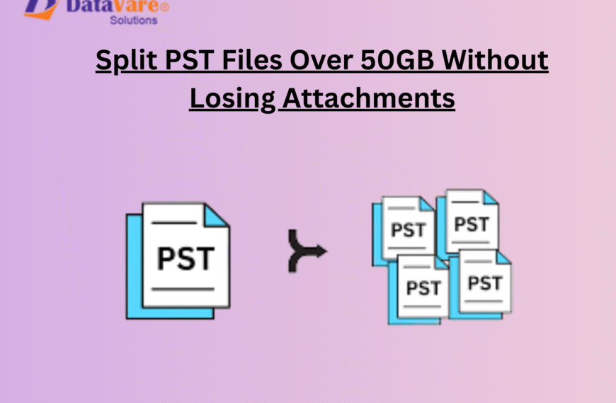 How to Split PST Files Over 50GB Without Losing Attachments